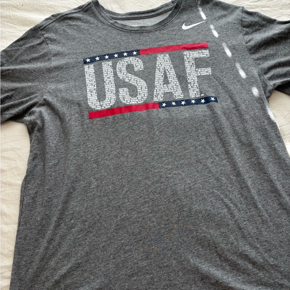 Nike Gray Long Sleeve USAF Tee